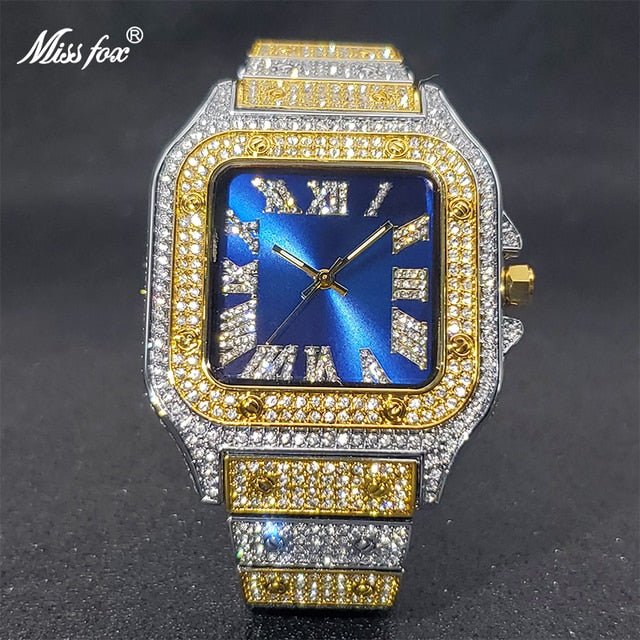 Ice Out Diamond Square Watch - K&L Trending Products