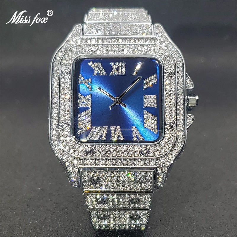 Ice Out Diamond Square Watch - K&L Trending Products