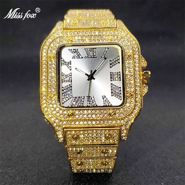 Ice Out Diamond Square Watch - K&L Trending Products