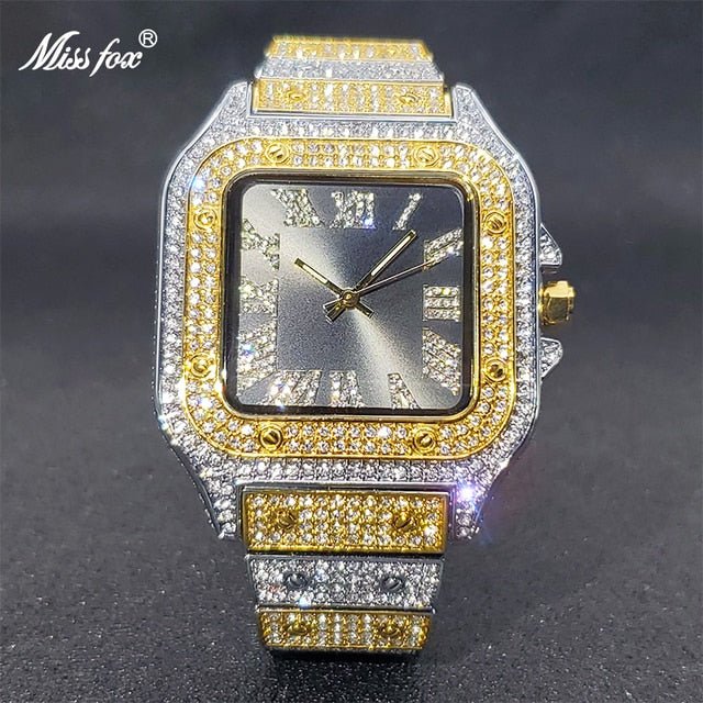 Ice Out Diamond Square Watch - K&L Trending Products