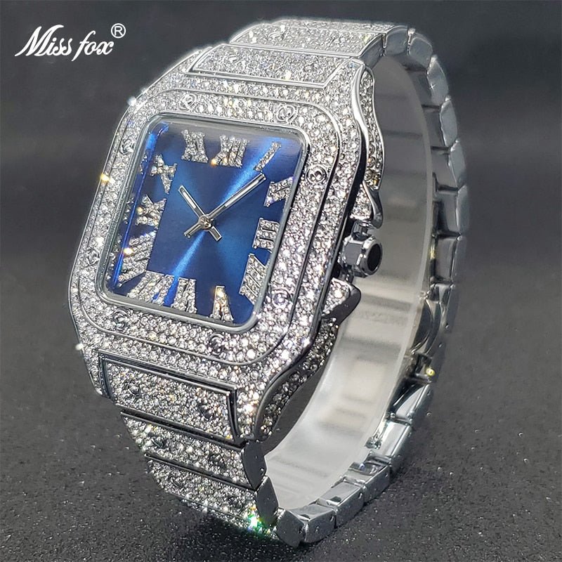 Ice Out Diamond Square Watch - K&L Trending Products