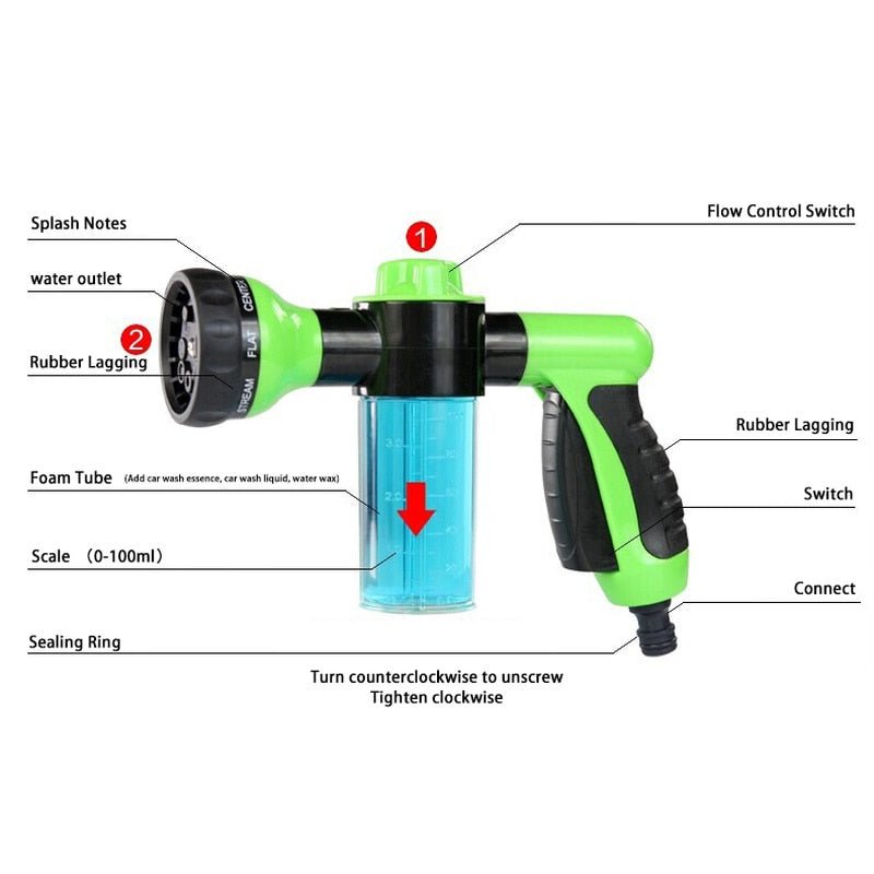 Jet Spray Water Gun Hose Nozzle - K&L Trending Products