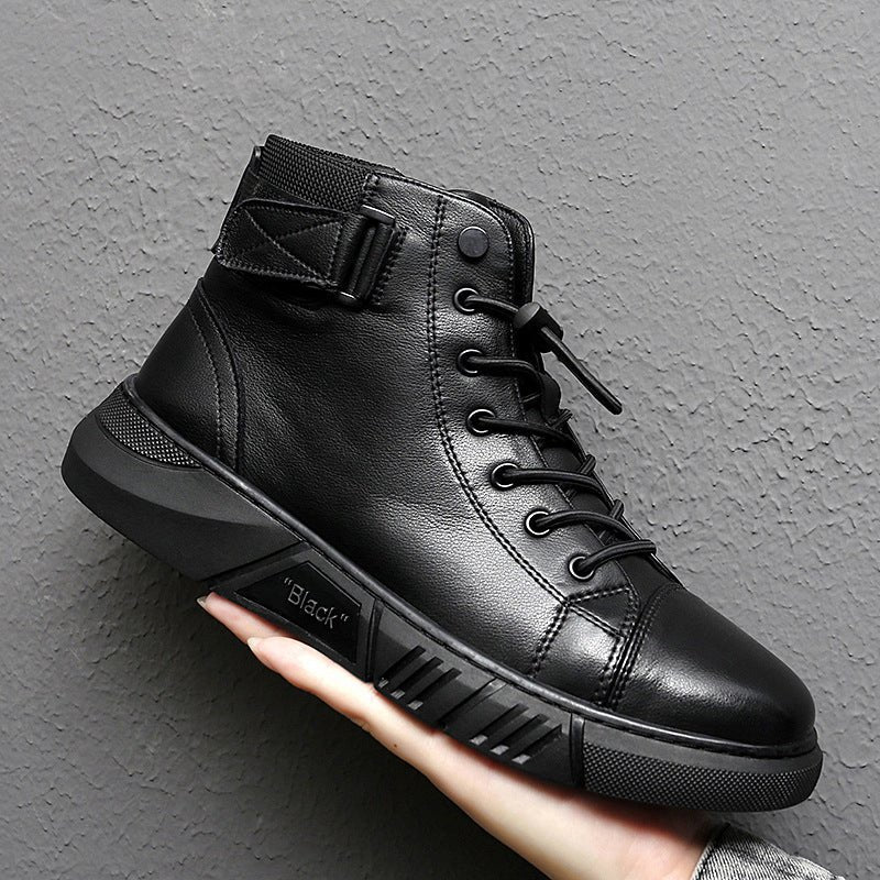 Leather Platform Boots - K&L Trending Products