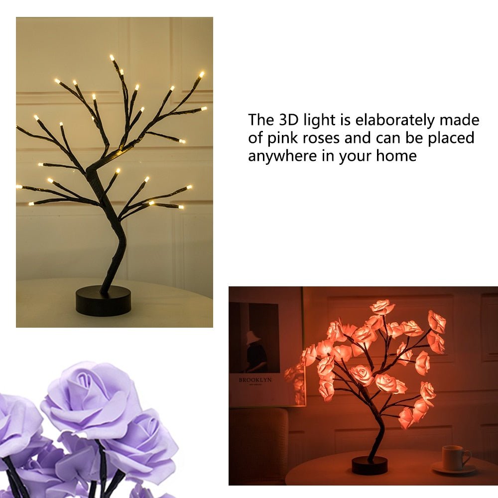 LED Rose Flower Table Lamp - K&L Trending Products