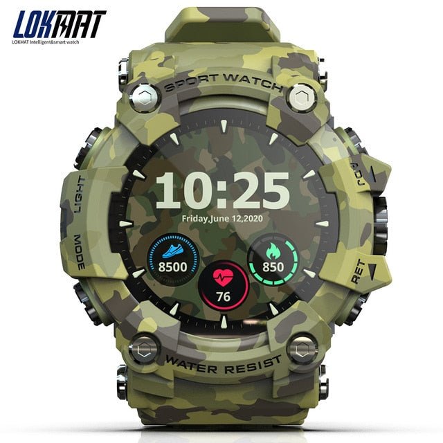 LOKMAT ATTACK Full Touch Screen Fitness Tracker Smart Watch Men Heart Rate Monitor Blood Pressure Smartwatch For Android ios - K&L Trending Products