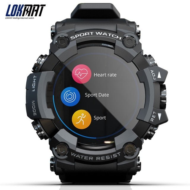 LOKMAT ATTACK Full Touch Screen Fitness Tracker Smart Watch Men Heart Rate Monitor Blood Pressure Smartwatch For Android ios - K&L Trending Products