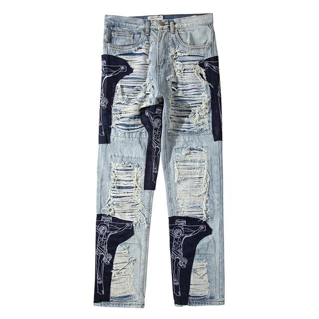 Men's Ripped Tassel Jeans - K&L Trending Products