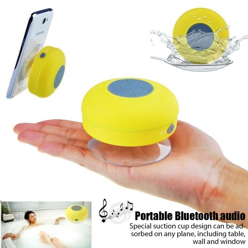 Mini Bluetooth Speaker Portable Waterproof Wireless Handsfree Speakers for Showers Bathroom Sucker Bluetooth Speaker Sound Box - K&L Trending Products