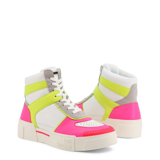 Neon Pink High Top Sneakers - K&L Trending Products