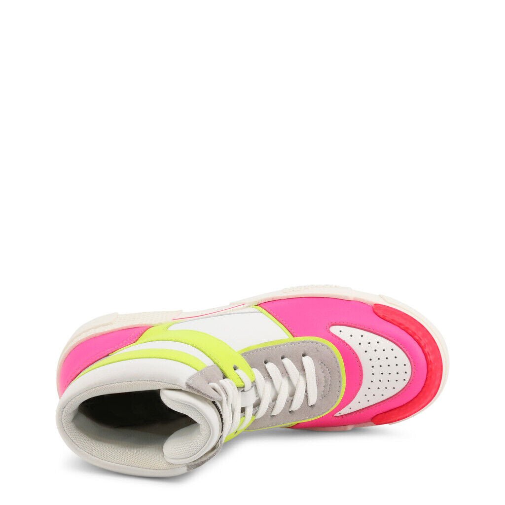 Neon Pink High Top Sneakers - K&L Trending Products