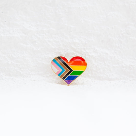 Progress Flag Love Heart Pin - K&L Trending Products