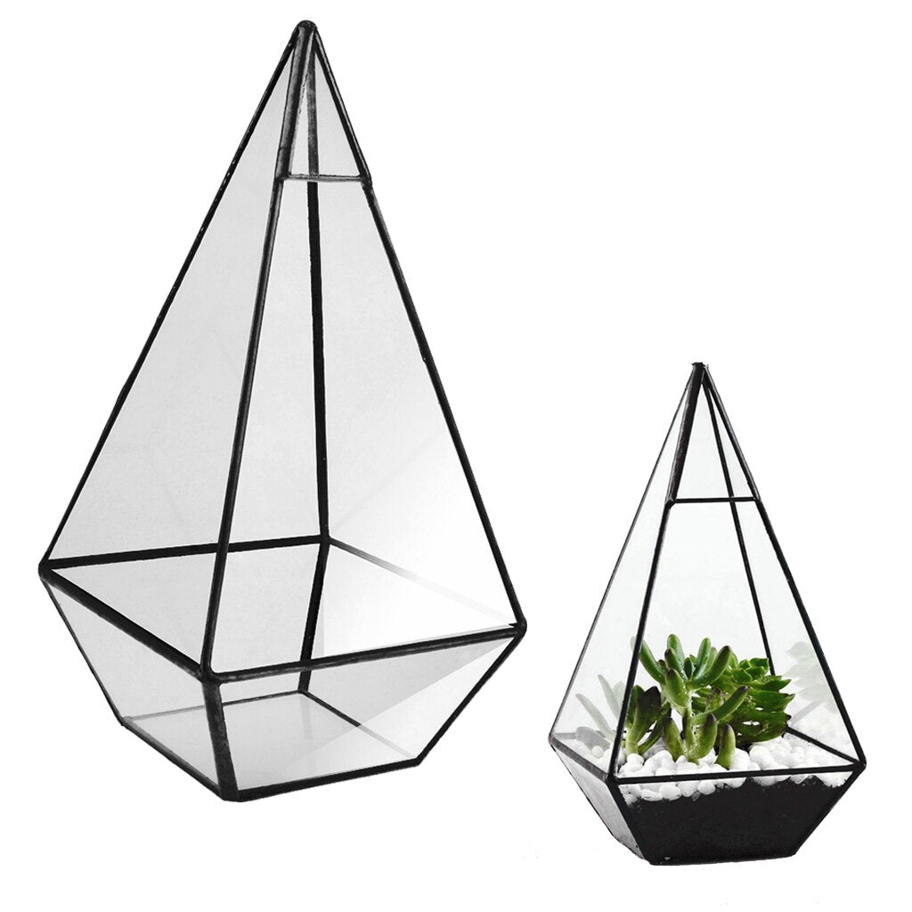 Pyramid Glass Terrarium - K&L Trending Products