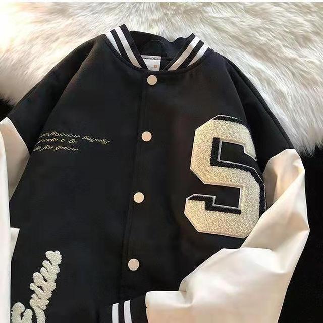 Quilted Embroidered Baseball Jacket - K&L Trending Products