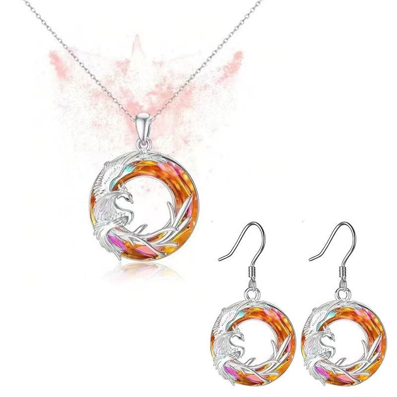 Reborn Phoenix Necklace and Earrings - K&L Trending Products