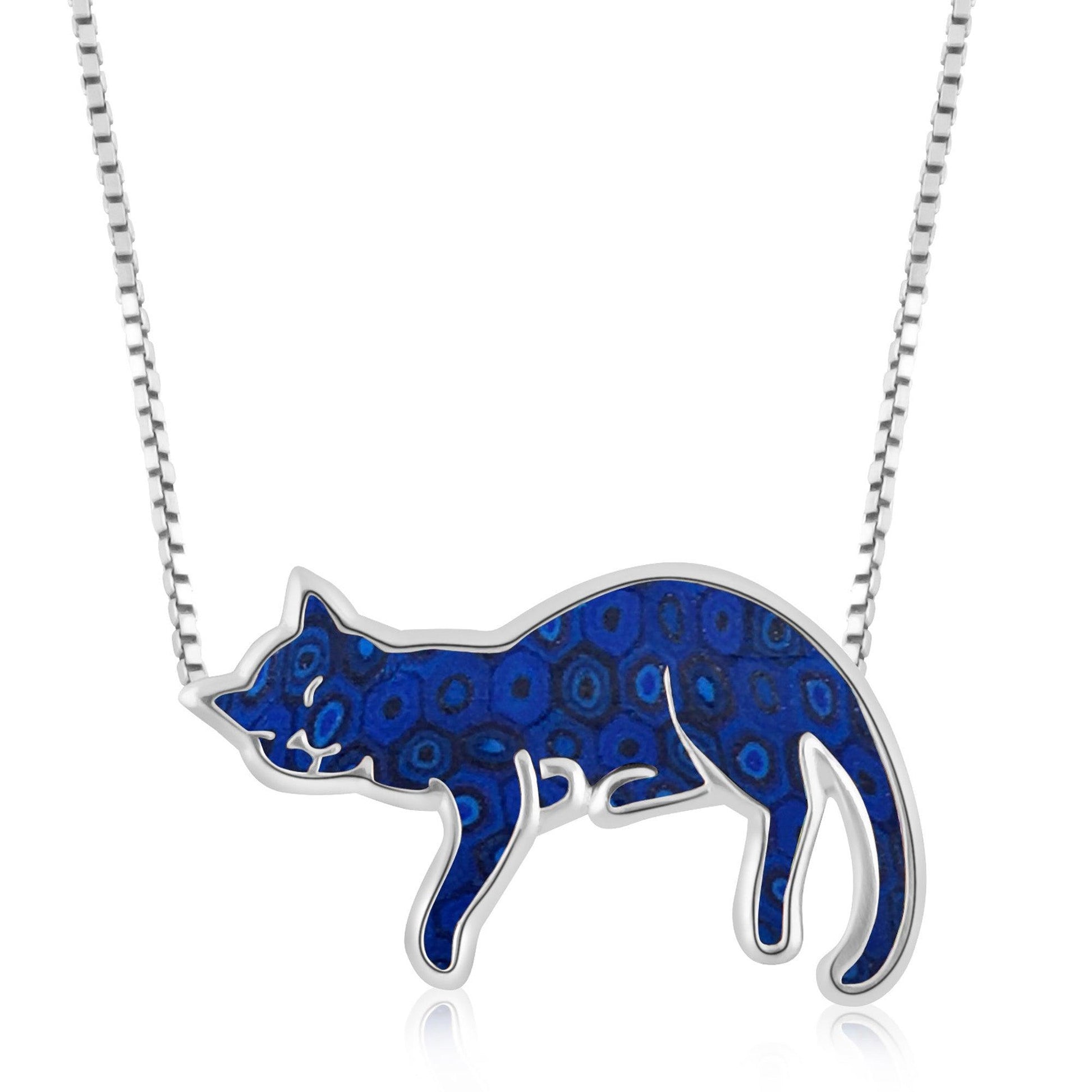 Silver Cat Necklace Pet Lovers Gift - K&L Trending Products