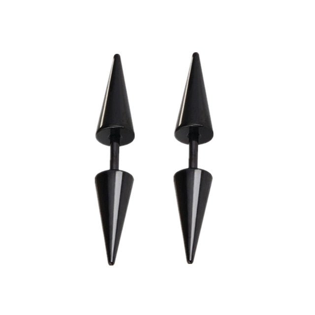 Small Black Punk Stud Earrings - K&L Trending Products