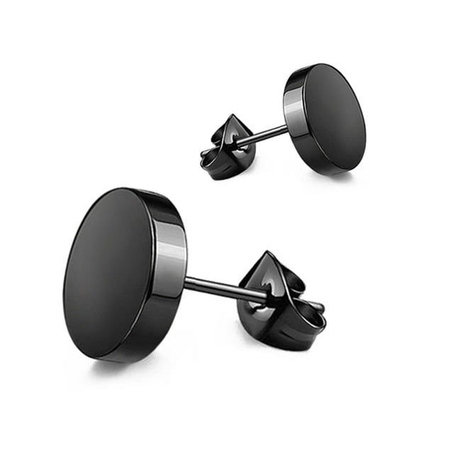 Small Black Punk Stud Earrings - K&L Trending Products