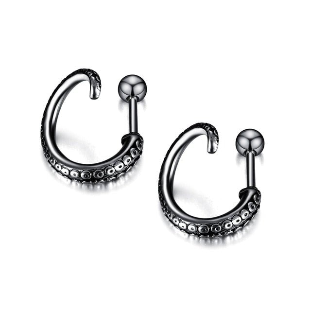 Small Black Punk Stud Earrings - K&L Trending Products