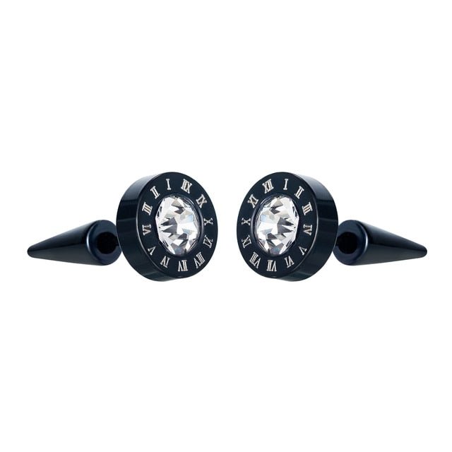 Small Black Punk Stud Earrings - K&L Trending Products