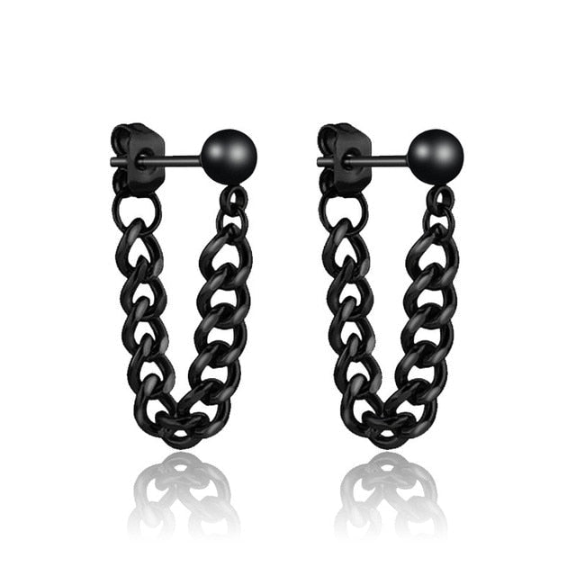 Small Black Punk Stud Earrings - K&L Trending Products