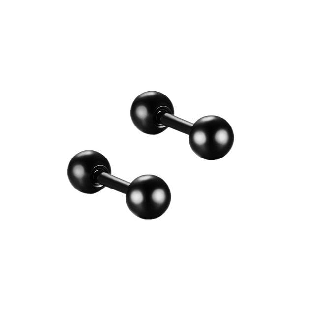 Small Black Punk Stud Earrings - K&L Trending Products