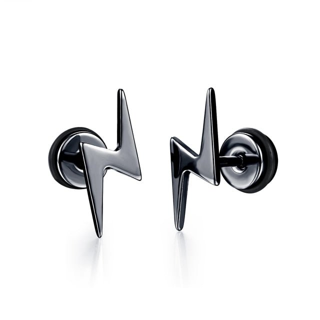 Small Black Punk Stud Earrings - K&L Trending Products