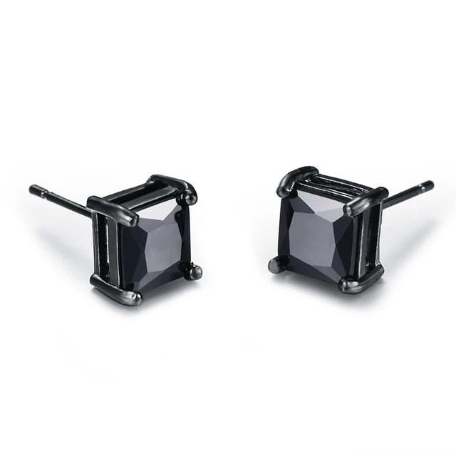 Small Black Punk Stud Earrings - K&L Trending Products