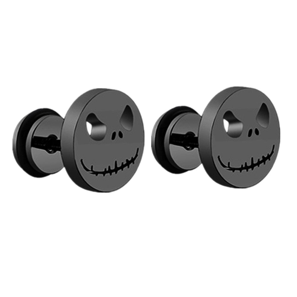 Small Black Punk Stud Earrings - K&L Trending Products