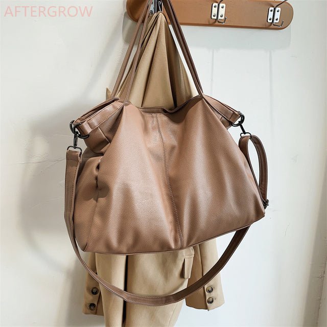 Soft Leather Shoulder Bag - K&L Trending Products