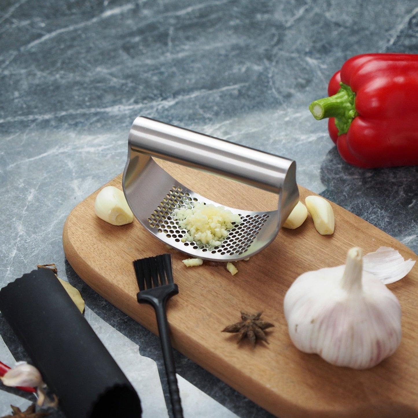 Stainless Steel Garlic Presser - K&L Trending Products