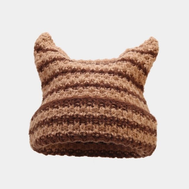 Striped Knitted Beanie - K&L Trending Products