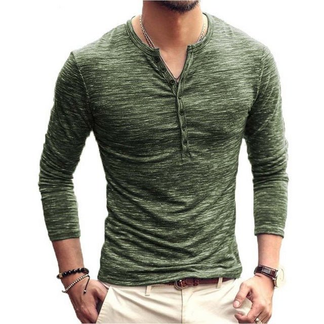 Tee Shirt V-Neck Long Sleeve - K&L Trending Products