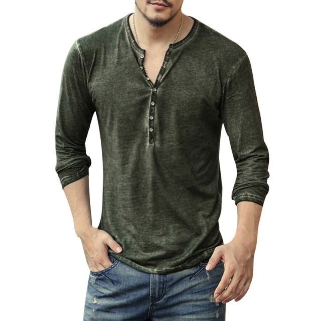 Tee Shirt V-Neck Long Sleeve - K&L Trending Products