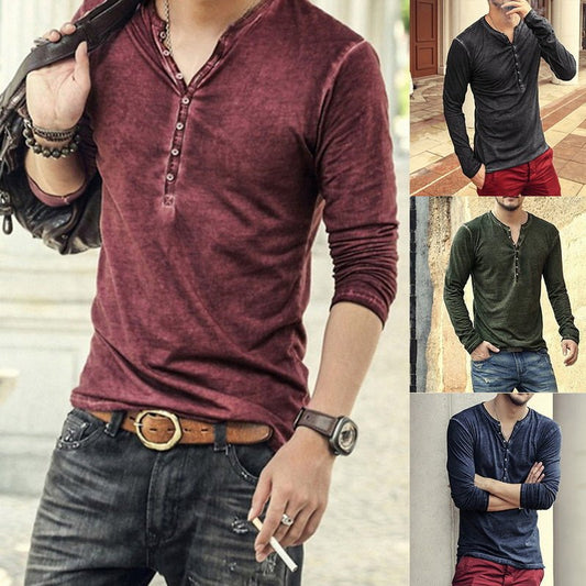 Tee Shirt V-Neck Long Sleeve - K&L Trending Products