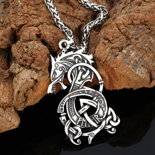 Viking Dragon Pendant Necklace - K&L Trending Products