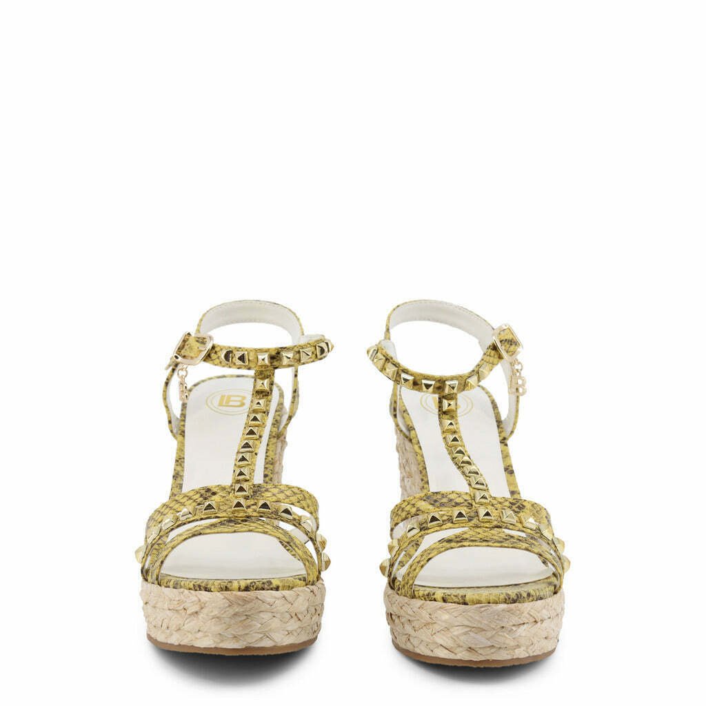 Yellow Snakeskin Wedge Sandals - K&L Trending Products
