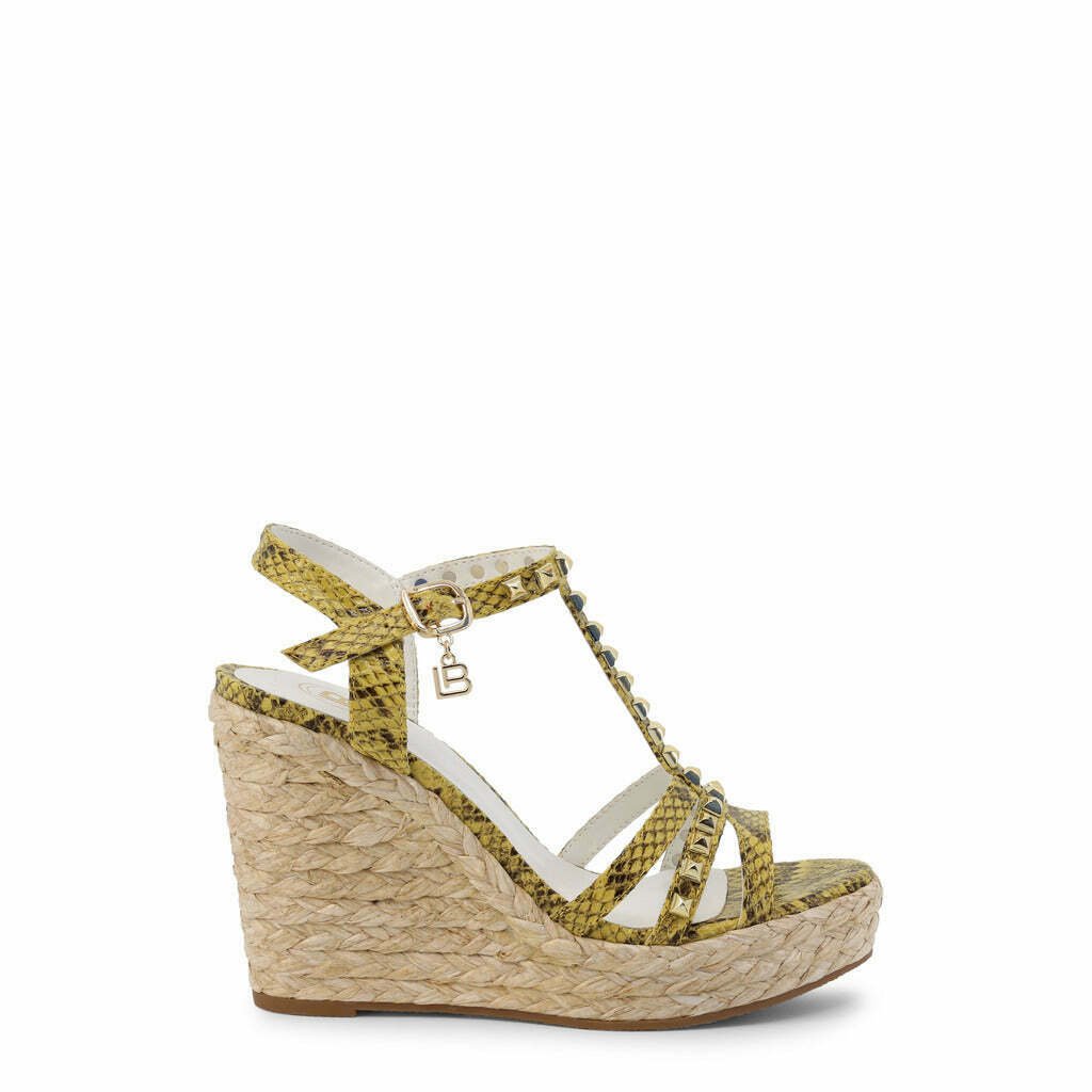 Yellow Snakeskin Wedge Sandals - K&L Trending Products